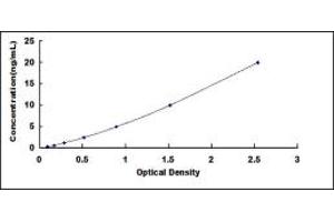 Typical standard curve (NR1I2 ELISA Kit)