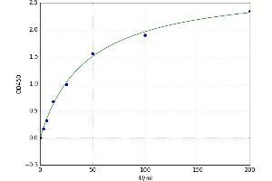 A typical standard curve