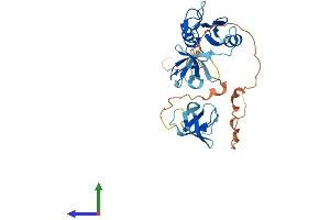 AlphaFold protein structure predicition of Mouse Recombinant Grap2 Protein, UniprotID O89100 (GRAP2 Protein (AA 1-322) (His tag))