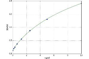 A typical standard curve (MMP17 ELISA Kit)