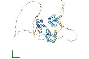 AlphaFold protein structure predicition of Mouse Recombinant Gm12695 Protein, UniprotID A2AGB2 (Gm12695 Protein (AA 1-545) (His tag))