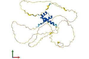 AlphaFold protein structure predicition of Mouse Recombinant Alx3 Protein, UniprotID O70137