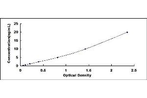 Typical standard curve (GRK5 ELISA Kit)