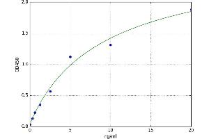 A typical standard curve (TNKS ELISA Kit)
