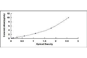 Typical standard curve