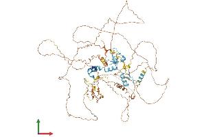 AlphaFold protein structure predicition of Human Recombinant ATMIN Protein, UniprotID O43313 (ATM Interactor Protein (ATMIN) (AA 1-823) (His tag))