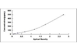 Typical standard curve (IFNB1 ELISA Kit)