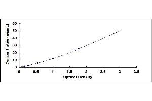 Typical standard curve (PIM1 ELISA Kit)