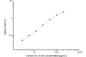 Typical standard curve (Ezrin ELISA Kit)