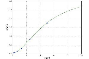 A typical standard curve (RYR1 ELISA Kit)