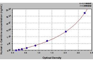 Typical Standard Curve (L-Carnitine ELISA Kit)