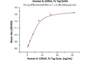 Immobilized Biotinylated Human IL-13, His,Avitag (ABIN6950979,ABIN6952280) at 1 μg/mL (100 μL/well) on streptavidin precoated (0.