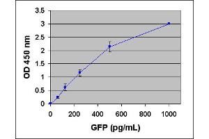 Standard Curve Generated with the GFP ELISA Kit. (GFP ELISA Kit)
