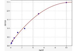 Typical standard curve (CDK1 ELISA Kit)