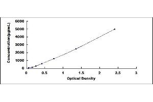 Typical standard curve (Latexin ELISA Kit)