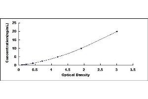 Typical standard curve (MMP3 ELISA Kit)