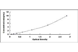 Typical standard curve (CLCA1 ELISA Kit)