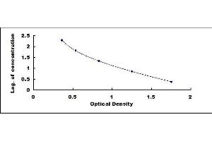 Typical standard curve (Fetal Hemoglobin ELISA Kit)