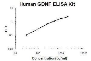 Human GDNF PicoKine ELISA Kit standard curve (GDNF ELISA Kit)