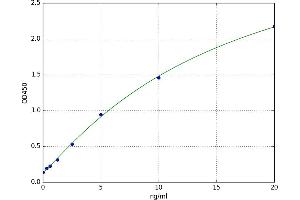 A typical standard curve