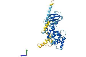 AlphaFold protein structure predicition of Mouse Recombinant Pnma1 Protein, UniprotID Q8C1C8 (PNMA1 Protein (AA 1-353) (His tag))