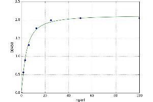 A typical standard curve (Thyroid Stimulating Hormone Receptor Antibody,TRAb ELISA Kit)