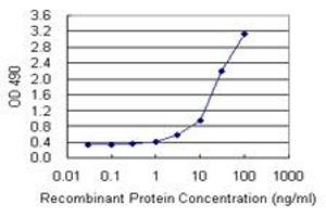 Sandwich ELISA detection sensitivity ranging from 1 ng/mL to 100 ng/mL. (HDAC3 (Human) Matched Antibody Pair)
