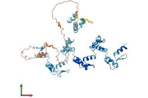 AlphaFold protein structure predicition of Human Recombinant ZIM3 Protein, UniprotID Q96PE6