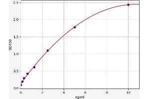 Typical standard curve (TUBB ELISA Kit)