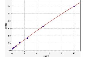 Typical standard curve (LYPD3 ELISA Kit)