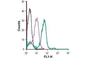 Flow Cytometry (FACS) image for anti-Angiotensin II Receptor, Type 1 (AGTR1) (AA 4-18), (Extracellular) antibody (FITC) (ABIN7042924)