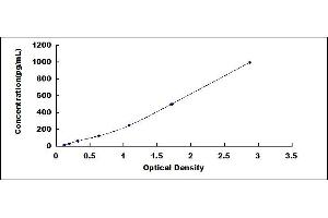 Typical standard curve (Copeptin ELISA Kit)