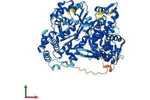 AlphaFold protein structure predicition of Human Recombinant GNPAT Protein, UniprotID O15228