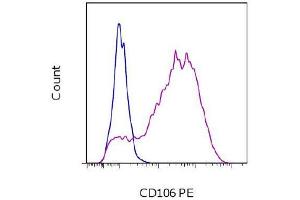 Flow Cytometry (FACS) image for anti-Vascular Cell Adhesion Molecule 1 (VCAM1) antibody (PE) (ABIN2144993) (VCAM1 antibody  (PE))