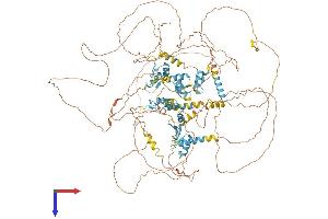 AlphaFold protein structure predicition of Human Recombinant ZNF827 Protein, UniprotID Q17R98 (ZNF827 Protein (AA 1-1081) (His tag))