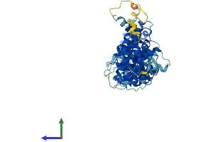 AlphaFold protein structure predicition of Mouse Recombinant Noc4l Protein, UniprotID Q8BHY2 (NOC4L Protein (AA 1-516) (His tag))