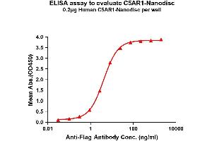 ELISA image for Complement Component 5a Receptor 1 (C5AR1) protein (ABIN7491549)