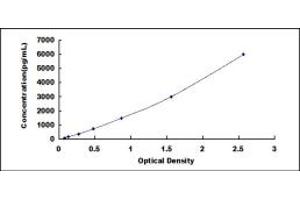 Typical standard curve (FETUB ELISA Kit)