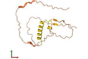 AlphaFold protein structure predicition of Human Recombinant ZNF295-AS1 Protein, UniprotID Q8N0V1 (ZNF295-AS1 Protein (AA 1-137) (His tag))