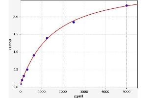 Typical standard curve (FAM151A ELISA Kit)