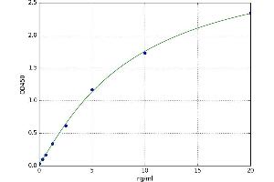 A typical standard curve
