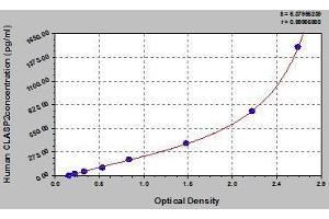 Typical standard curve (CLASP2 ELISA Kit)