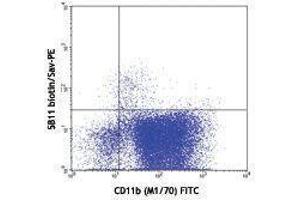 Flow Cytometry (FACS) image for anti-Interleukin 3 Receptor, alpha (IL3RA) antibody (Biotin) (ABIN2660932) (IL3RA antibody  (Biotin))