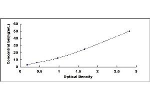 Typical standard curve (CGB ELISA Kit)