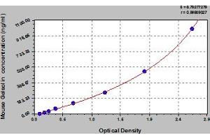 Typical Standard Curve (Gelsolin ELISA Kit)