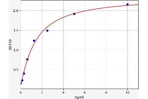 Typical standard curve