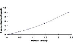 Typical standard curve (BRP44L ELISA Kit)