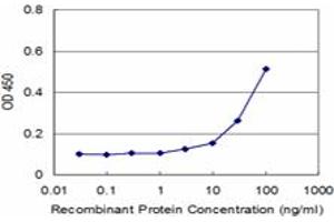 Detection limit for recombinant GST tagged MDS028 is approximately 3ng/ml as a capture antibody. (ITFG2 antibody  (AA 1-447))