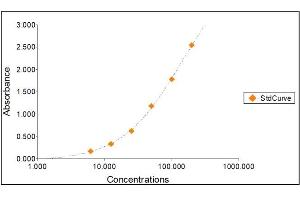 Standard Curve Graph (Lactoferrin ELISA Kit)