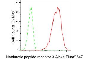 Flow cytometric analysis of Natriuretic peptide receptor 3 expression in C2C12 cells using Natriuretic peptide receptor 3 antibody (ABIN7797702), 1:2,000). (Recombinant NPR3 antibody)